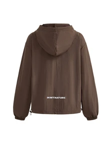 In My Nature Women's Zipper Front Long Sleeve Hooded Outdoor Casual Jacket - Coffee Brown - View 12