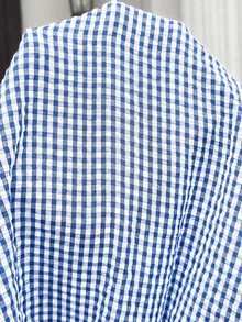 SHEIN 孕婦方領長袖上衣，秋季女裝穿搭 - 藍色 - 查看 3