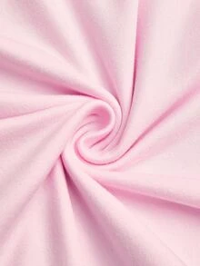 Sweetra Plus Size Women Lace Patchwork Ruffle Casual Versatile Daily Wear T-Shirt - Pink - View 5