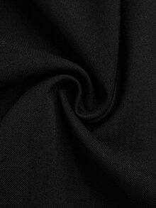 Sweetra Plus Size Women Casual Bow Decor Versatile Date Night Mini Skirt Fall - Black - View 5