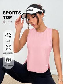 Eassivo Eassivo Twist Backless Sports Topworkout Tank Top - Pink - View 7