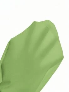 Zavorell Sexy Knit Camisole Crop Top - Green - View 8