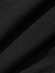 Dazy Plus Fashion Basic Slim Fit Thermal Lined Thickened Autumn/Winter Long Pants Loungewear Pajama Set - Black - View 8