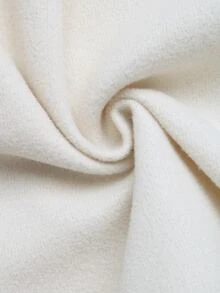 SHEIN Unity Mantel Kasual Serbaguna untuk Wanita, Warna Polos, untuk Pemakaian Sehari-hari - Krem - View 9