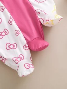 HELLO KITTY AND FRIENDS | SHEIN 新生兒圓領卡通印花可愛休閒舒適家居服 - 彩色 - 查看 6