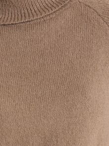MUSERA Ribbed High Roll Neck Short Sleeve Cinched Waist Jumper Winter Fall Cute Everyday Coolgirl Mullburn Hill - Multicolor - View 6