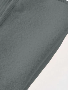 Claim Dot Hombres Pantalones deportivos con estampado de montaña de cintura con cordón - Gris Oscuro - Ver 3