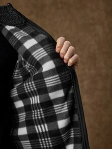 Formmaro Old Money Men's Solid Color Casual Versatile Daily Wear Cardigan, Fall/Winter Unisex Style, Couple Outfit, Best Holiday Gift - Dark Grey - View 8