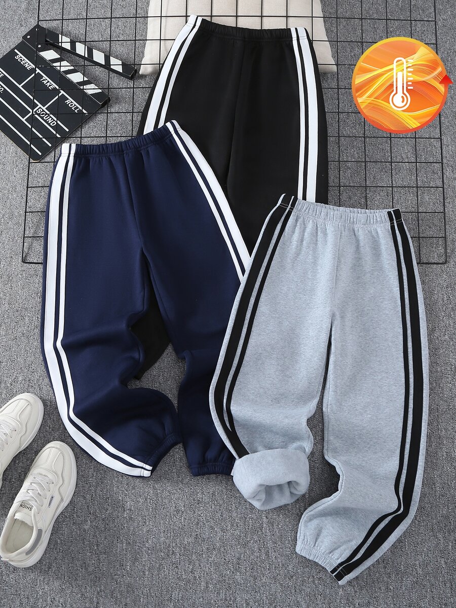 SHEIN 3PCS Tween Boys Sweatpants