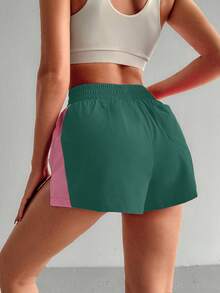Eassivo Eassivo Casual Versatile Contrast Color Pocket Slim Fit Sports Shorts - Multicolor - View 8
