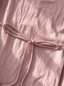 Omancia Women's Solid Color Casual Vacation Comfortable Long Dress, Summer - Dusty Pink - View 6
