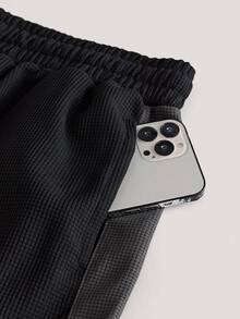 Driftmere Men's Side Tape Drawstring Sweatpants - Black - View 6