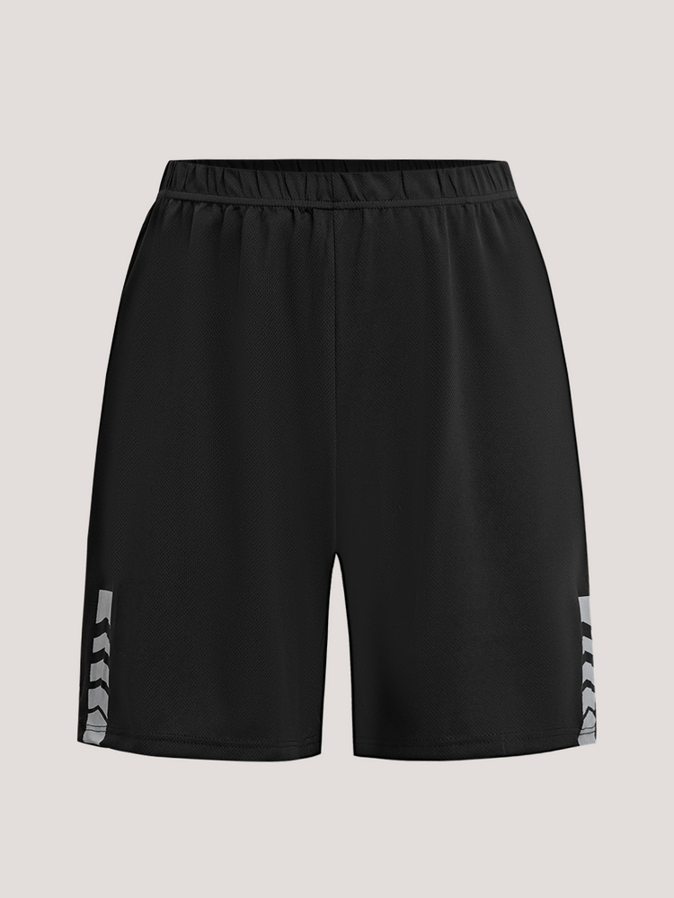 Driftmere 2pcs Men's Summer Short Sleeve Outfit, Casual Sports Round Neck T-Shirt + Shorts Set, Men Sports Comfort And Soft Tracksuits, Gym Workout Running - Black - View 5