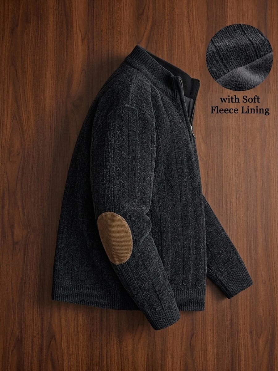 Formmaro Old Money Men's Autumn/Winter Pullover Knit Sweater,Fall/Winter Unisex Style, Couple Outfit, Best Holiday Gift - Navy Blue - View 1