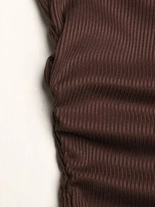 SHEIN Tween Girls Autumn Brown Colorblock Leopard Print Camisole 2 In 1 Y2K Holiday Casual Daily Streetwear Festival - Coffee Brown - View 6