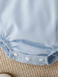 Souflis Souflis Body elegante y de caballero para bebé niño, para baby shower de verano y revelación de bebé a la familia, a rayas azules y blancas - Celeste - Ver 7