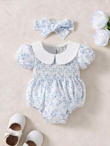 Souflis Souflis Infant Simple & Fashionable Casual Everyday Bodysuit - Blue - View 2