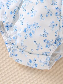 Souflis Souflis Infant Simple & Fashionable Casual Everyday Bodysuit - Blue - View 6