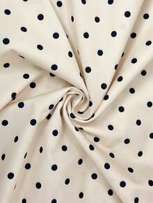Selenza Polka Dot Contrast Lace Mermaid Hem Skirt - Multicolor - View 9