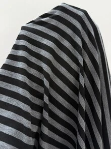 Shapeblank Women's Plus-Size Long-Sleeve Midi Dress – Stylish, Casual, Stretchy, And Comfortable For Everyday Wear (Grey Striped),Pockets Dress,Fall Outfits - Grey - View 6