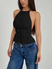 Women Sexy Bodysuits - Black - View 4