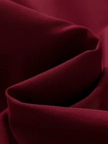 SHEIN 女童冬季外套，酒紅色，保暖內裡附帽，雙排扣，時尚秋冬外套，適合休閒日常可愛穿搭 - 酒紅色 - 查看 9