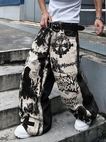 ROMWE MEN Street Life Men Jeans - Multicolor - View 1