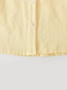 SHEIN 3件組青少年女孩黑白長袖數位印花上衣、黑色長褲、細肩帶背心，適合秋季戶外、學校、職業裝、晚裝、休閒、80年代風格 - 黑色 - 查看 10