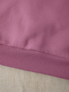 INAWLY Solid Thermal Lined Sweatshirt,Long Sleeve Tops Graduation,Back To School,Graduation,Teacher For Women,Back To School Pullover Fall Sweatshirt - Lilac Purple - View 6