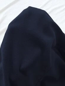 Tween女孩秋/冬新款粉色純色針織休閒修身百搭長袖T恤 - 藍色 - 查看 8