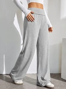 SHEIN Tall Bộ 2 quần dài nữ màu trơn đa năng mặc hàng ngày - Nhiều màu - Xem 8