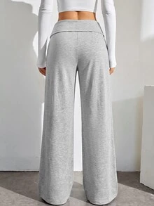 SHEIN Tall Bộ 2 quần dài nữ màu trơn đa năng mặc hàng ngày - Nhiều màu - Xem 2