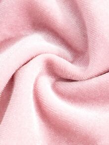 GentleRue Maternity Elegant Solid Color High Elasticity Velvet Maternity Sports Set - Pink - View 11