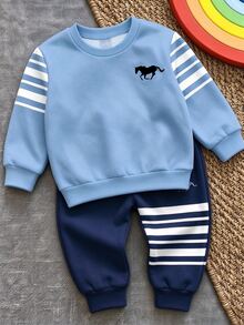 Young Boys Hoodie & Sweatshirt Co-Ords - Multicolor - View 3