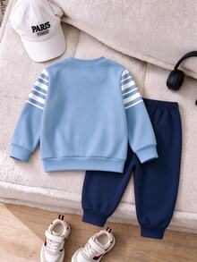 Young Boys Hoodie & Sweatshirt Co-Ords - Multicolor - View 2