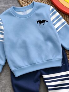 Young Boys Hoodie & Sweatshirt Co-Ords - Multicolor - View 4