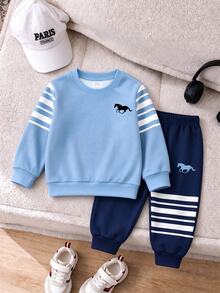 Young Boys Hoodie & Sweatshirt Co-Ords - Multicolor - View 5