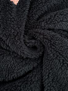 SHEIN LUNE 大尺碼毛茸茸保暖拼色圓領套頭運動衫 冬季 - 彩色 - 查看 8