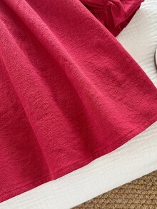 SHEIN Baby Girl Baby Girl Pastoral Embroidered Doll Large Collar Bow Cute Ruffle Elastic Cuff Long Sleeve Dress, Suitable For Autumn, Applicable To Various Occasions Christmas Party Birthday All Occasions Spring Autumn Winter, Suitable For Celebrations, Events, Banquets - Multicolor - View 5