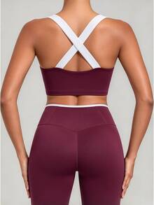 Rovax Women's Colorblock Casual Daily Sports Bra - Multicolor - View 7