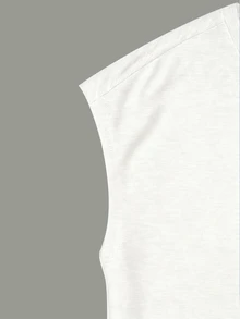 Omancia Women's Solid Color V-Neck Short Sleeve Casual Versatile T-Shirt - White - View 7