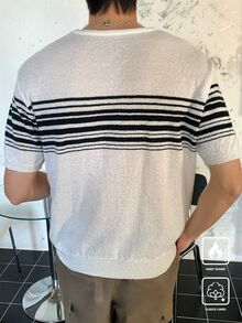 Claim Dot Men's Knitted Sweater, Simple & Fashionable, Casual Everyday Wear - Multicolor - View 2