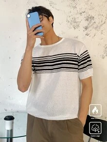 Claim Dot Men's Knitted Sweater, Simple & Fashionable, Casual Everyday Wear - Multicolor - View 7