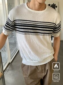 Claim Dot Men's Knitted Sweater, Simple & Fashionable, Casual Everyday Wear - Multicolor - View 5