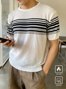 Claim Dot Men's Knitted Sweater, Simple & Fashionable, Casual Everyday Wear - Multicolor - View 3