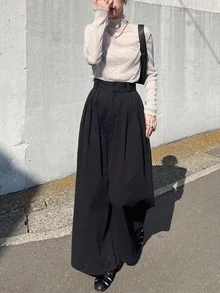 FRIFUL 女款網紗底層 T-shirt 假領透視上衣 秋季疊穿薄款長袖上衣 - 白色 - 查看 2