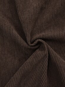 GlowEve Pocket Decor Waist Flared Leg Elegant Women Pants - Brown - View 8