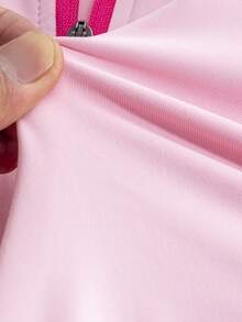 GentleRue Maternity Elegant Solid Color High Elasticity Maternity Sports Top - Pink - View 11