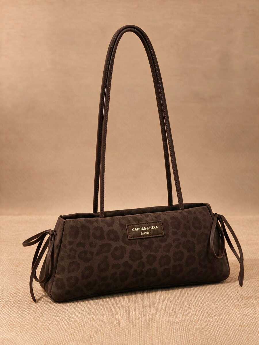 Travachic New Fashion Leopard Print Handbag, Suitable For Parties, Outings, Vacations, Shopping - Coffee - View 1