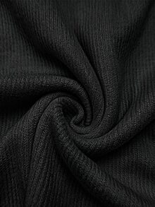 Trelyra Plus Size Women Solid Color Casual Versatile Daily Wear Top Fall - Black - View 3